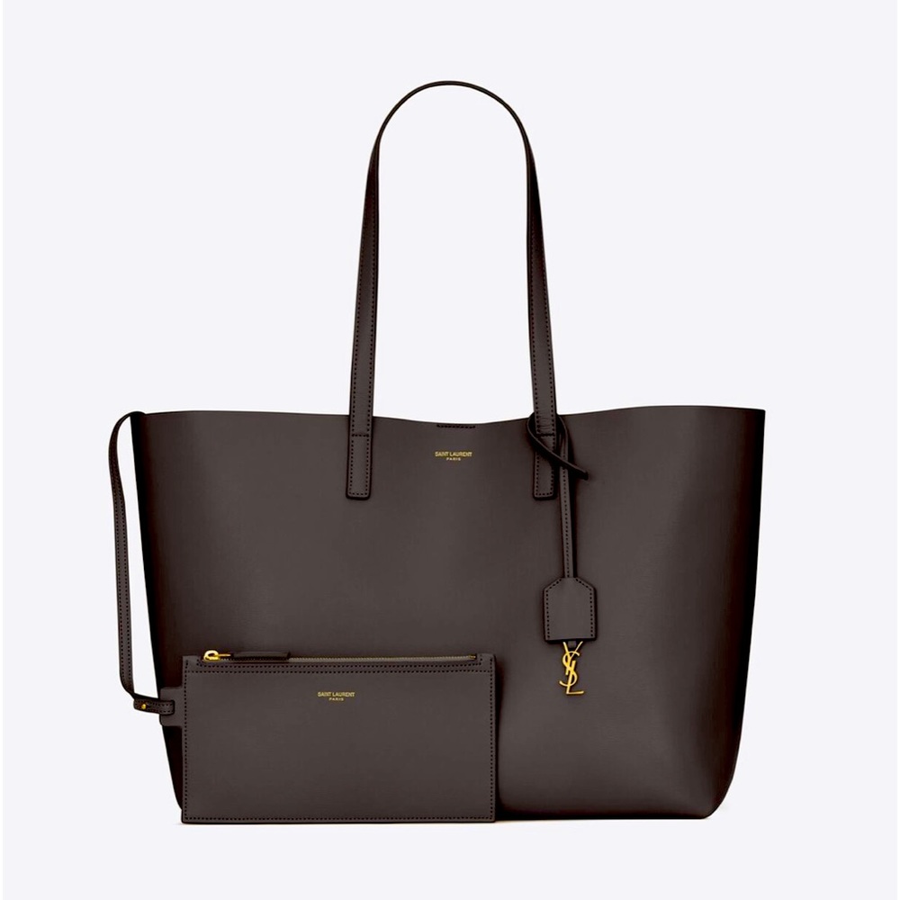 YSL Saint Laurent Shopping Tote in Supple Leather